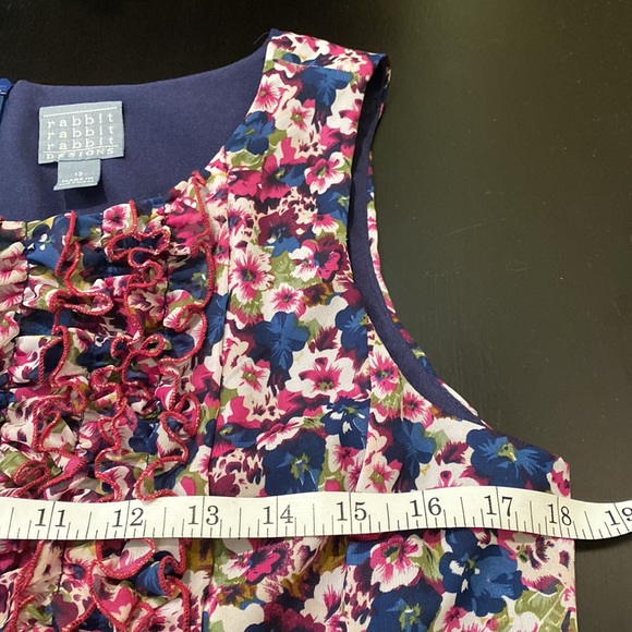 Rabbit Rabbit Rabbit Designs Floral Sleeveless Dress, Size 12 - Picture 4 of 8